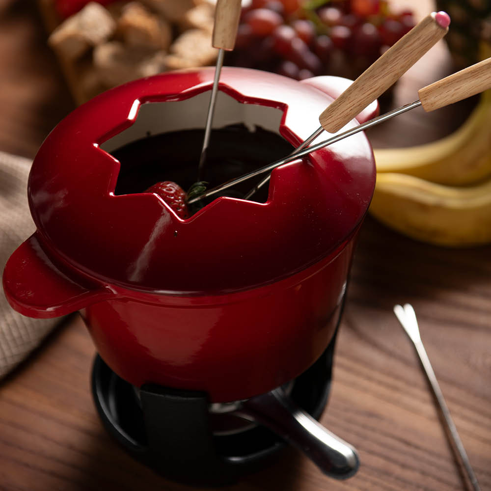 Anders Petter Stenfors fondue set 1,53 L röd/multi