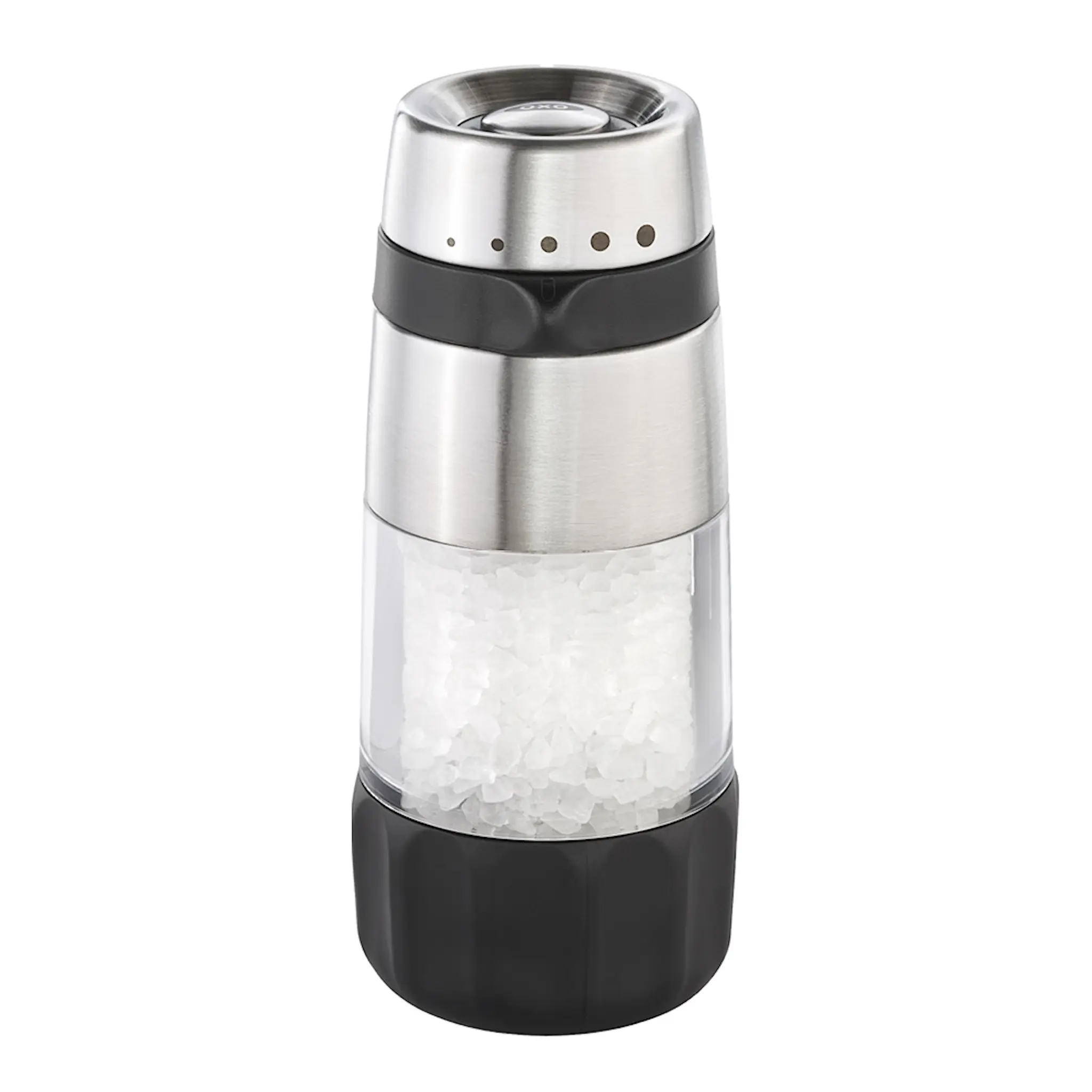 Oxo Saltkvarn spillfri 14 cm stål/svart