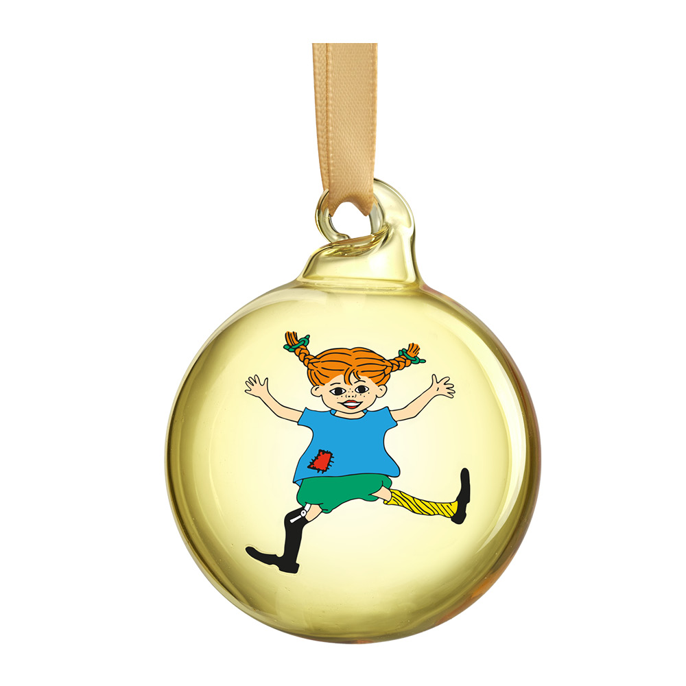 Muurla Pippi & Emil dekorationskulor 5 cm 4-pack