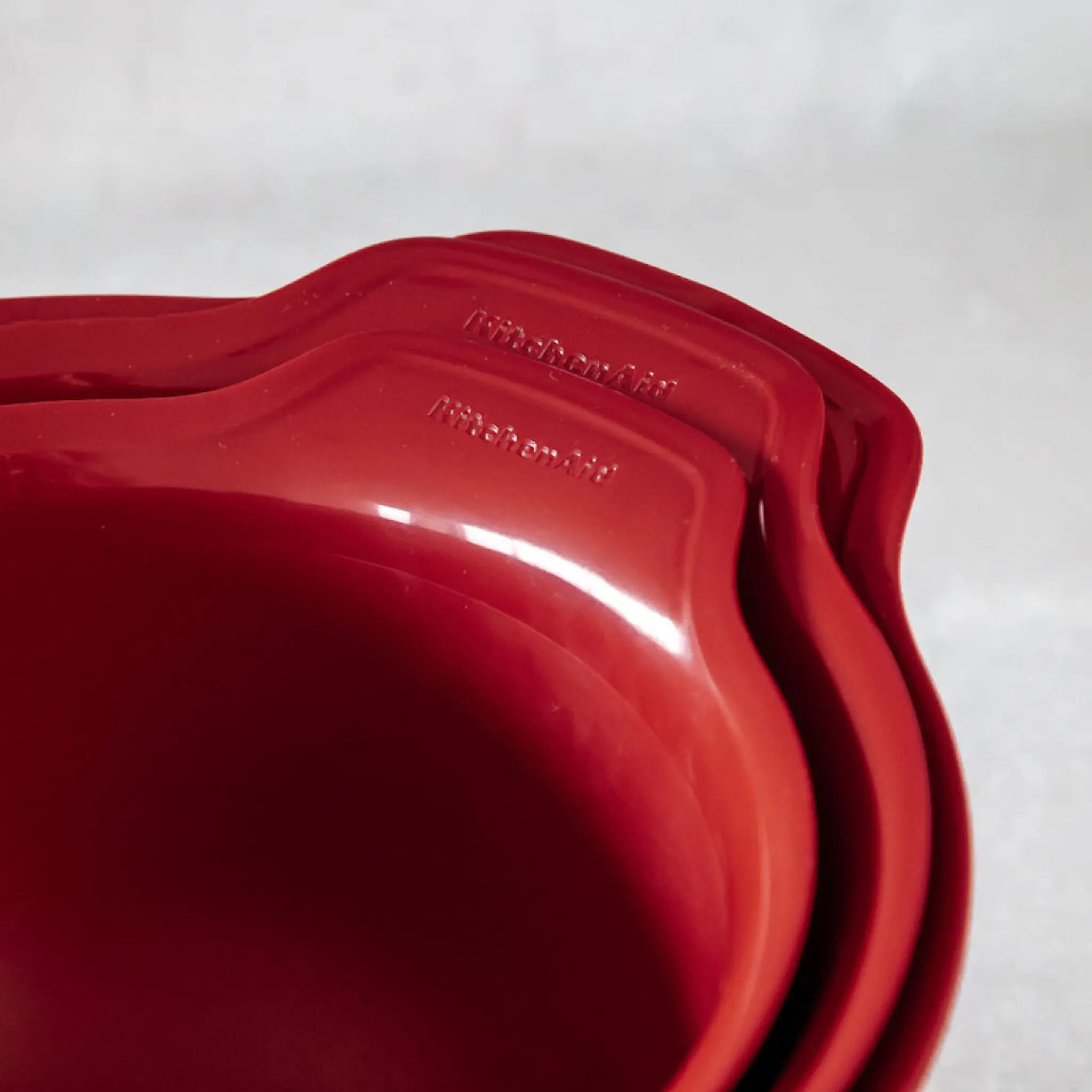 KitchenAid Core skålset 3 delar empire red