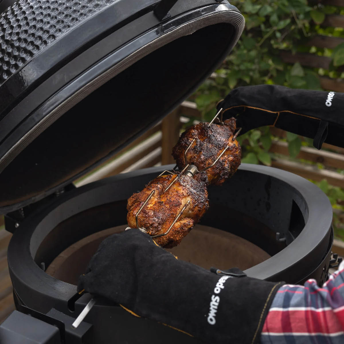 Kamado SUMO Grillhansker premium 38x18 cm skinn 2 stk