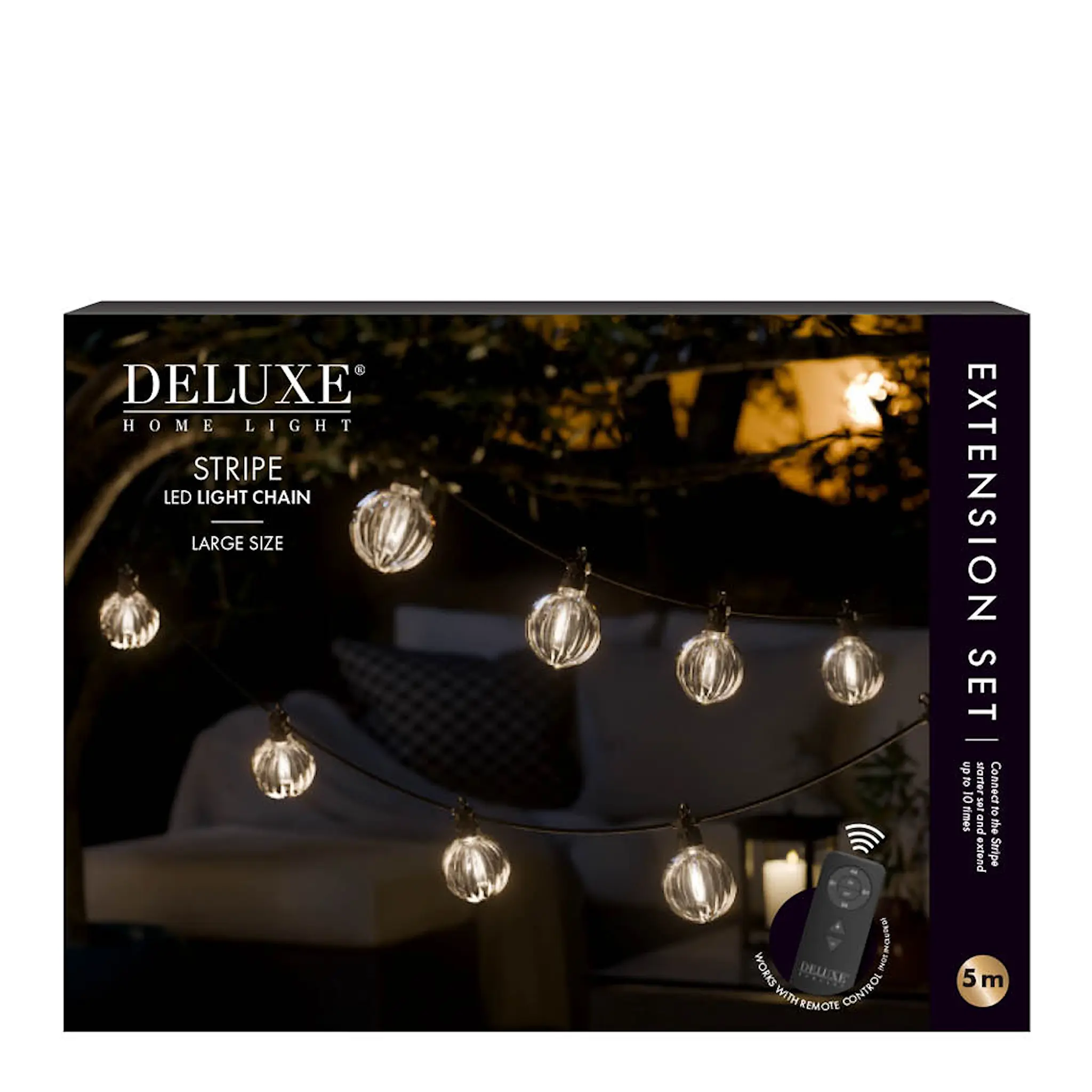 DeluxeHomeart LED Valosarja lisäsarja 5 m Stripe