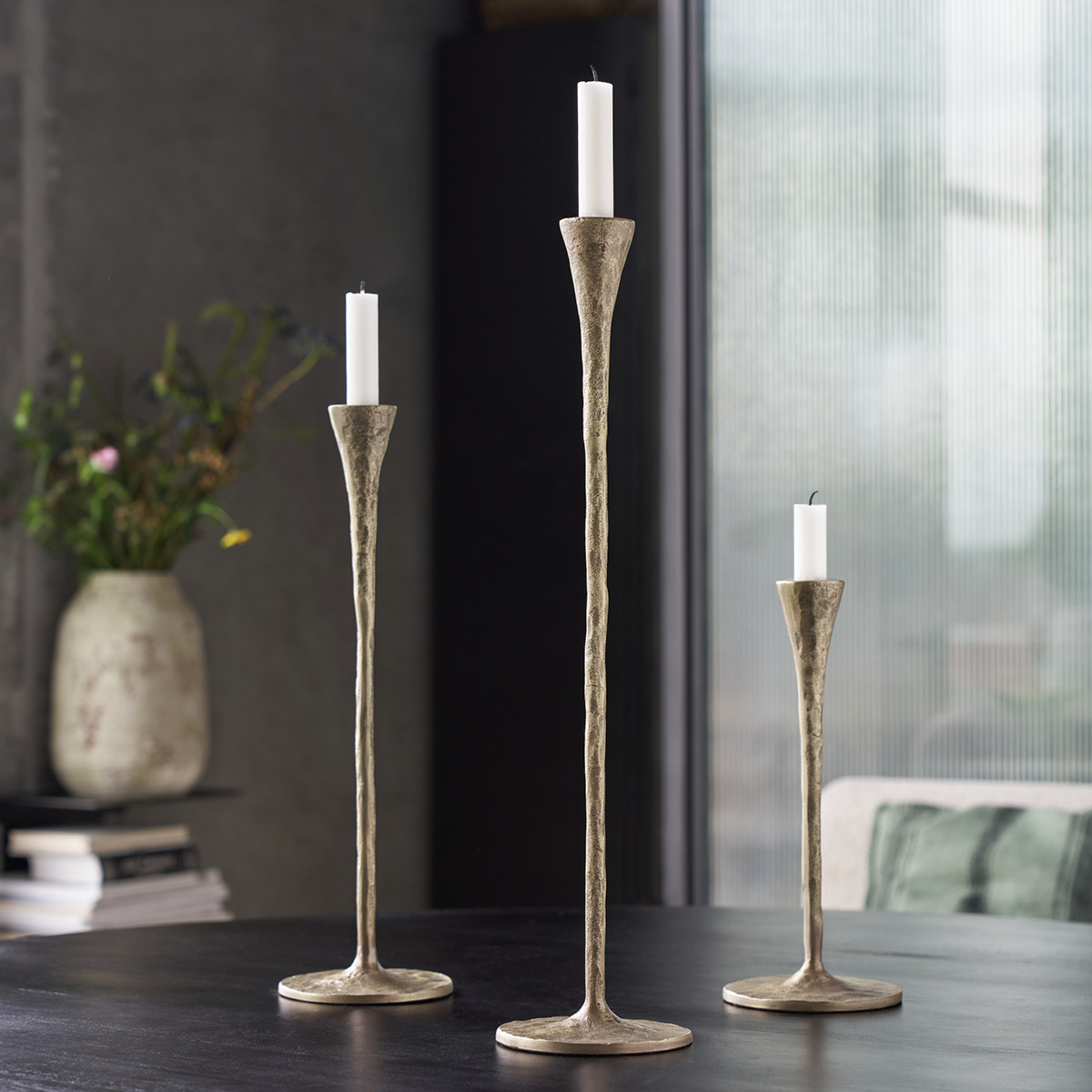 House Doctor Stada lysestake antikk 52,5 cm messing