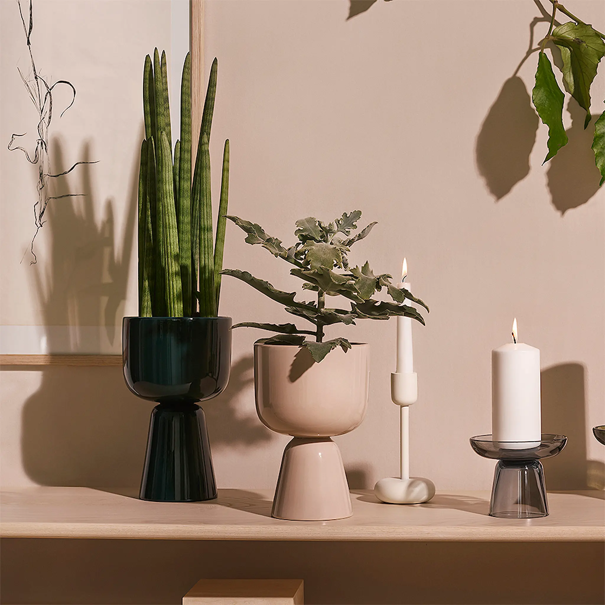 iittala Nappula Kruka 23 cm Beige