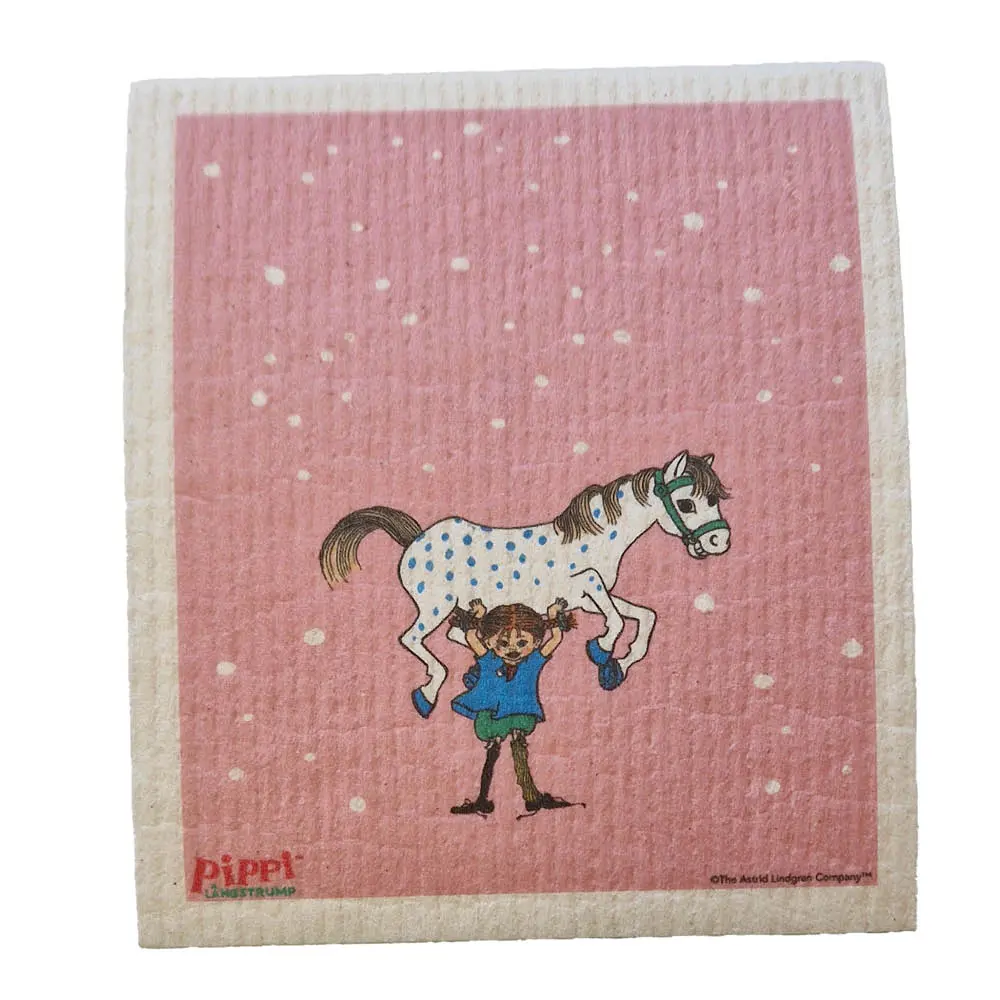 Peppi ja ystävät Tiskirätti 20x17 cm Vaaleanpunainen