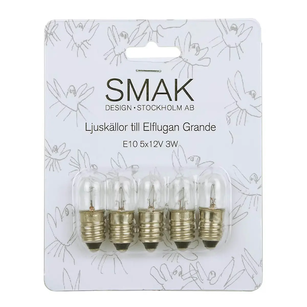 Smak Design Elflugan Grande reservlampa E10 3W 5-pack