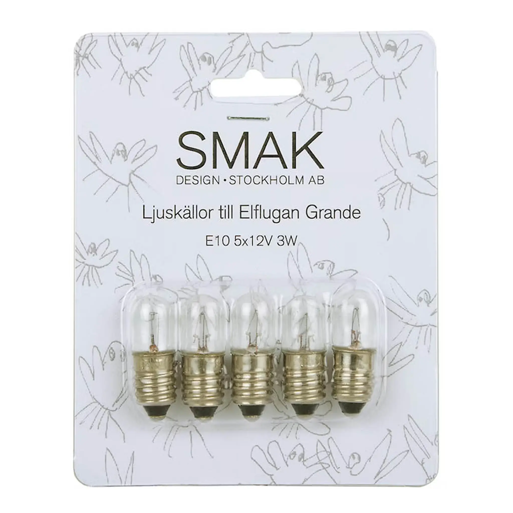 Smak Design Elflugan Grande reservlampa E10 3W 5-pack