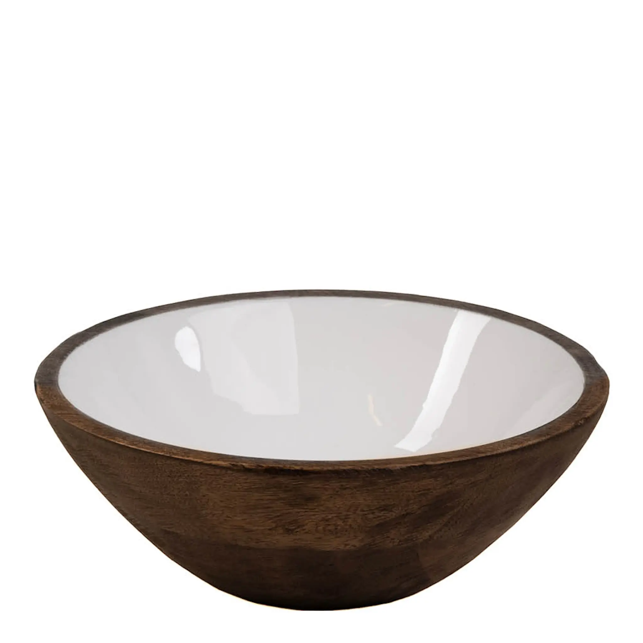 Sögne Home Bolle mangotre 20,4 cm rustic brown/hvit