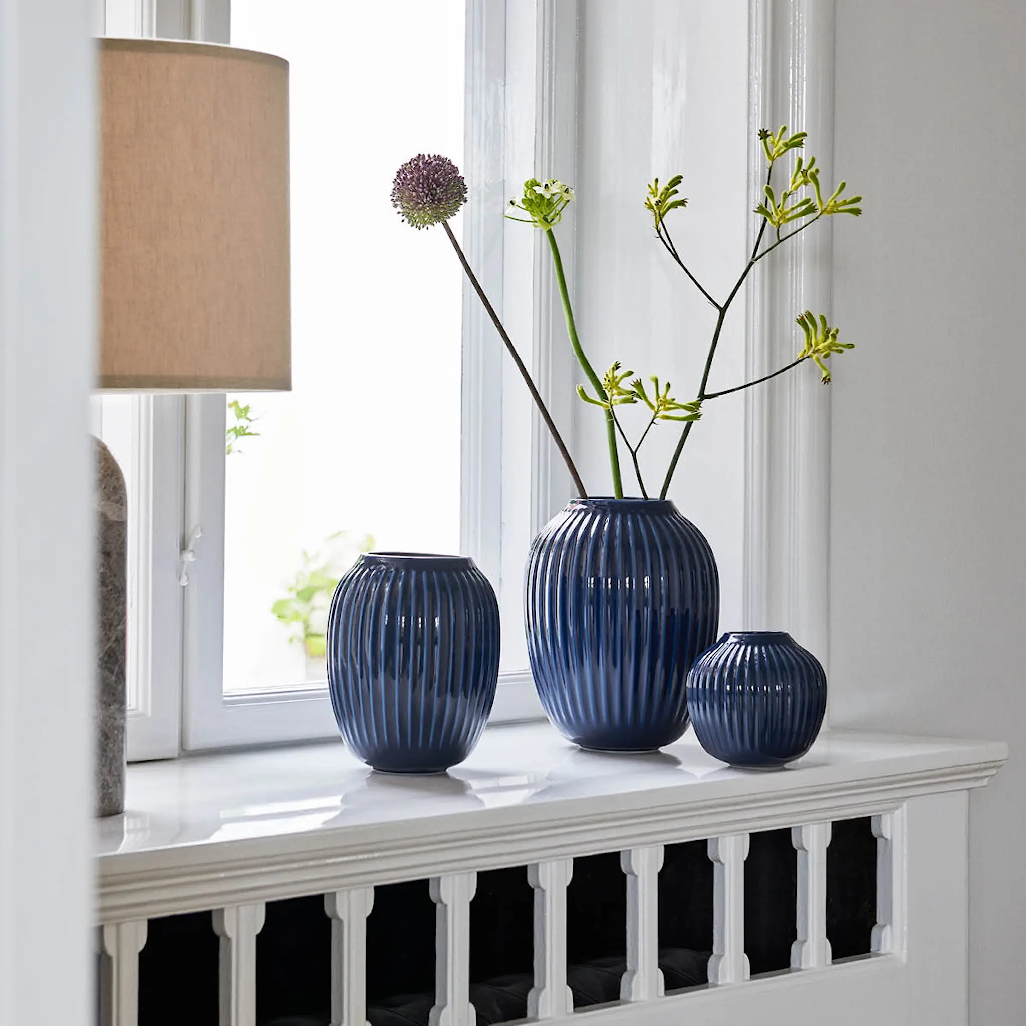 Kähler Hammershøi Maljakko 20 cm Indigo