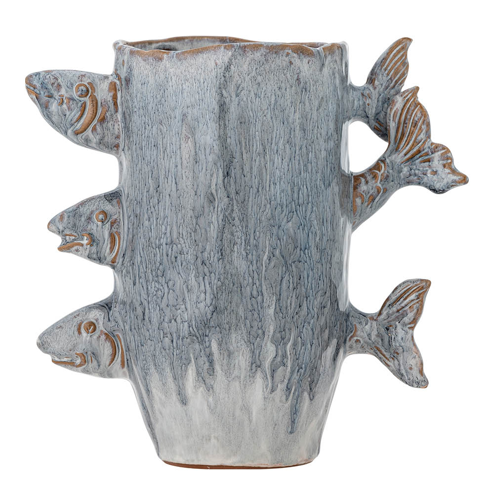 Bloomingville Vas Tace 23 cm blå