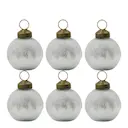 Bano bordkorthållare 6-pack silverglitter