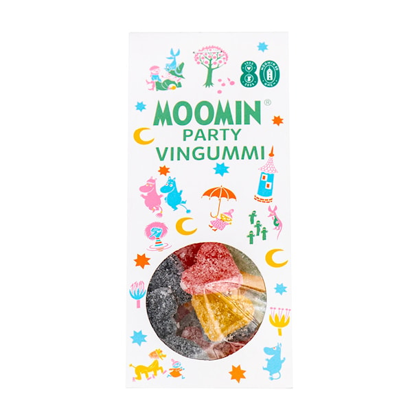 Mumin Fest vingummi sockerfri 120 g grön