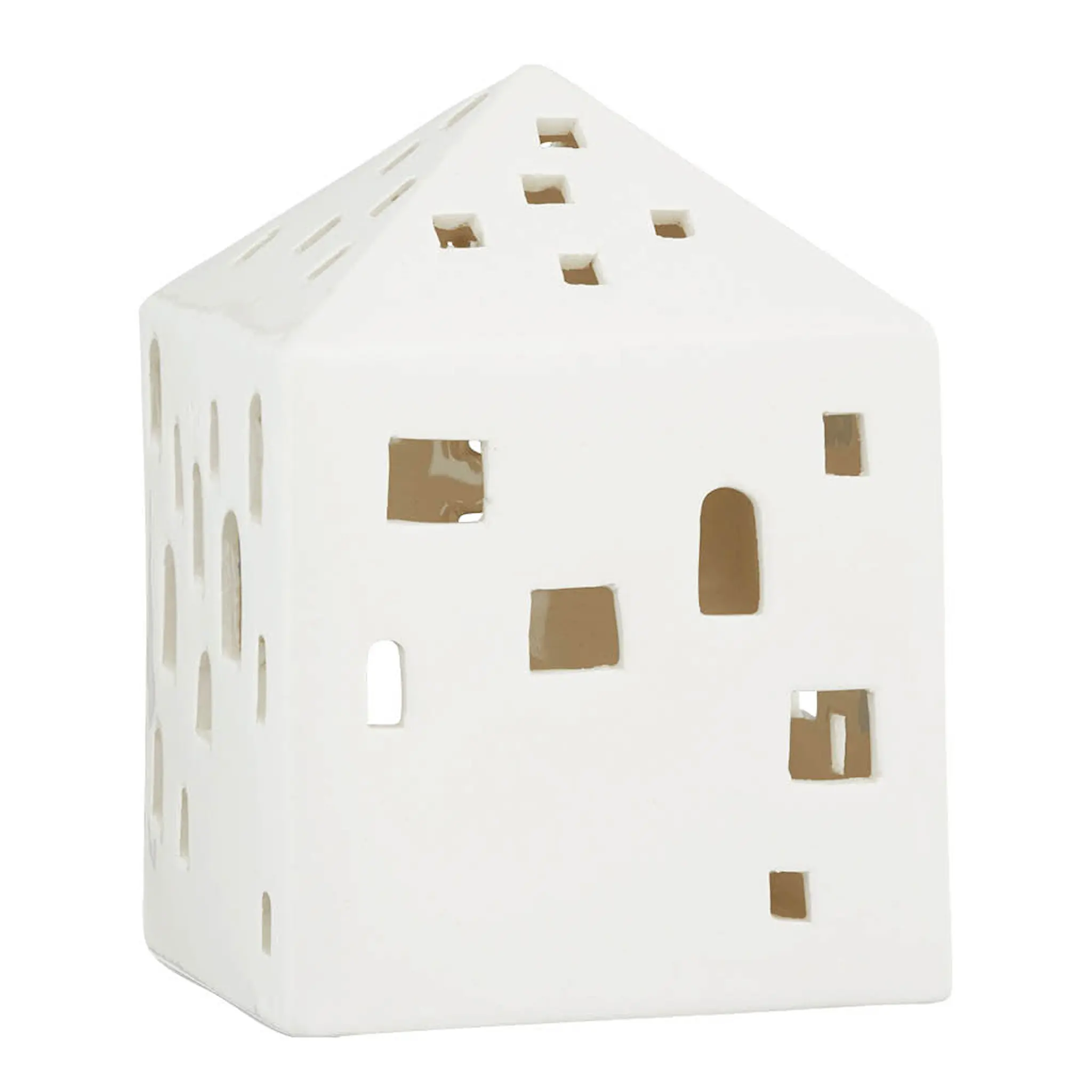 Kähler Urbania Ljuslykta Town House 12,5 cm Vit