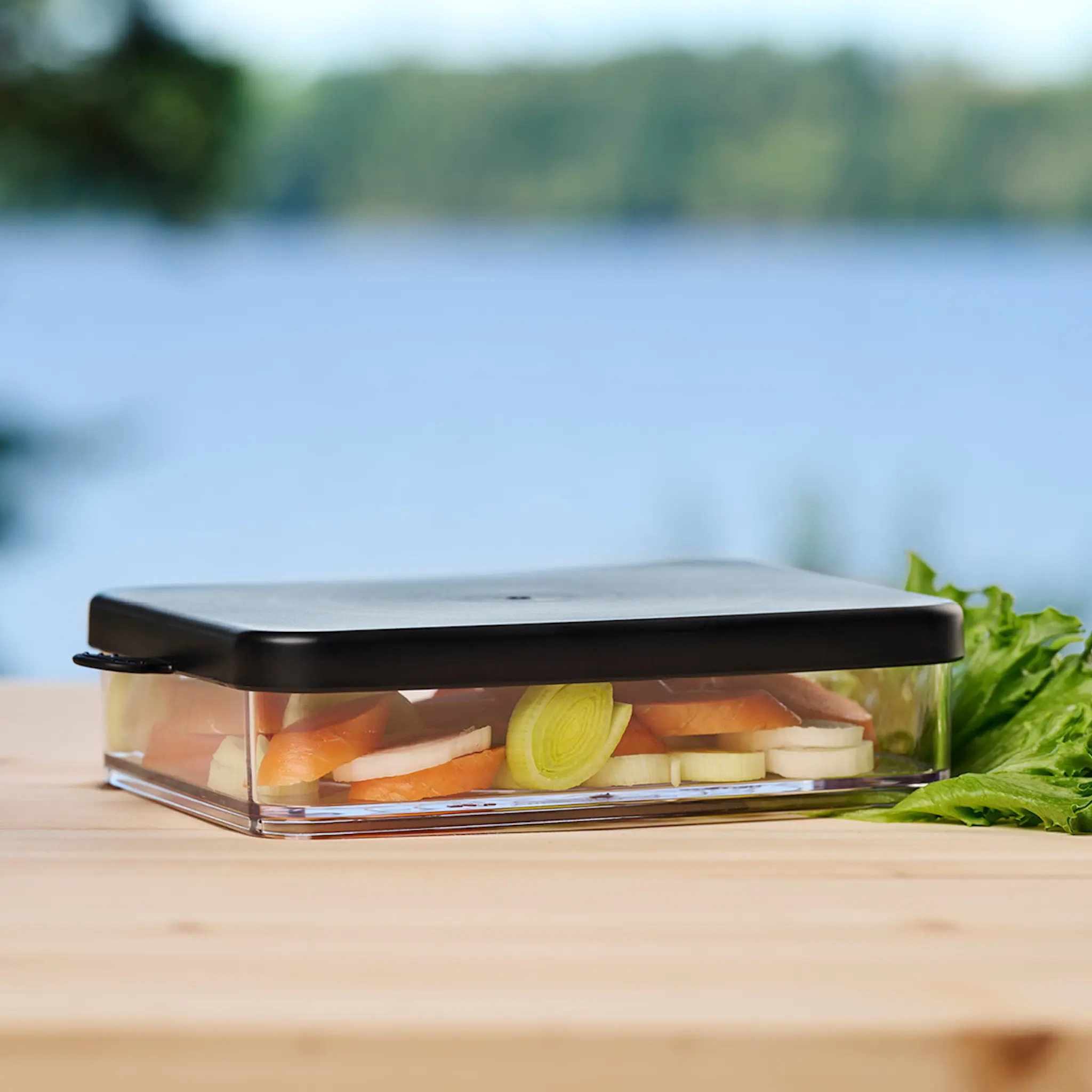 Fresh & Easy Fresh påläggsbox 45 cl svart