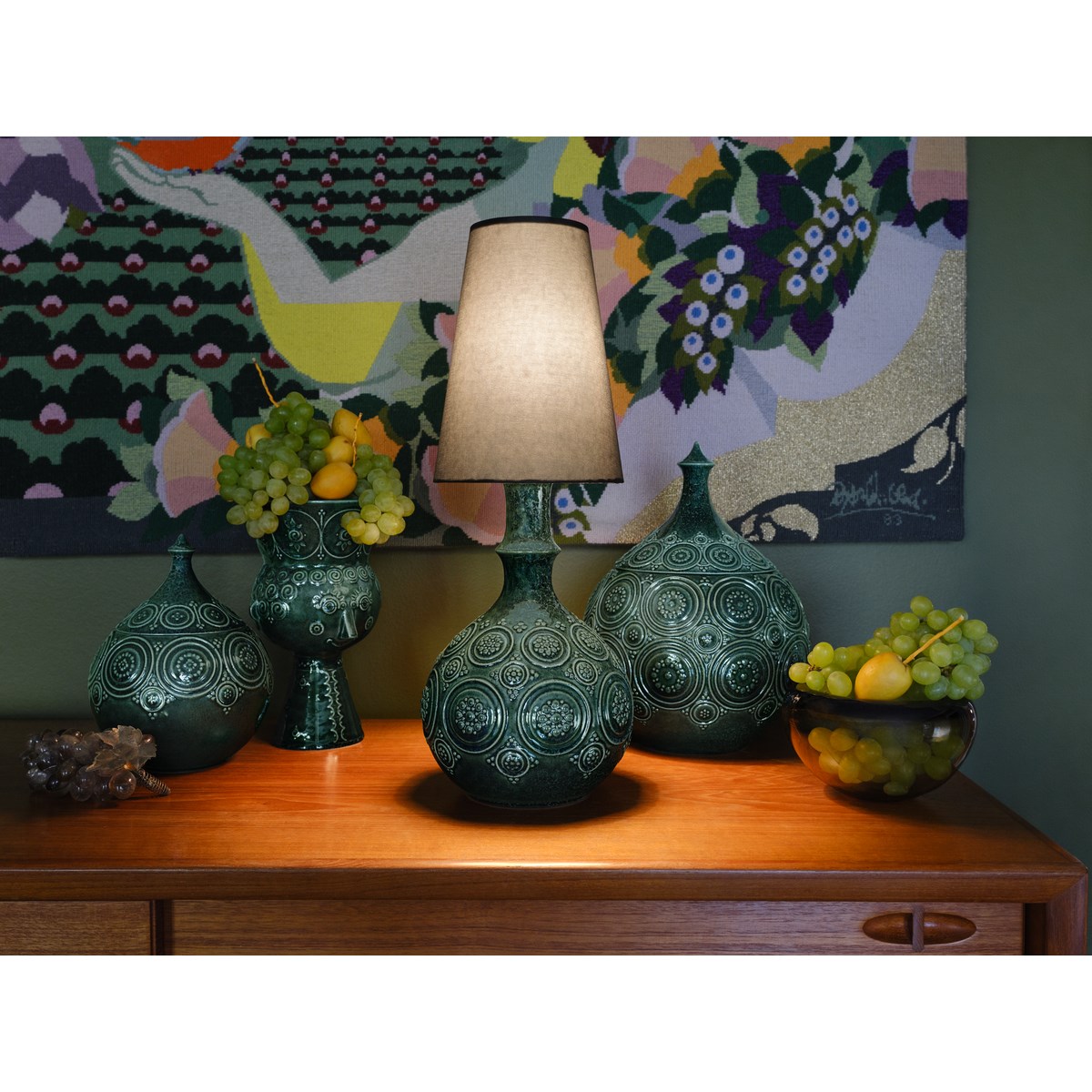 Bjørn Wiinblad Symphony Magic Lampskärm 20 cm Grå