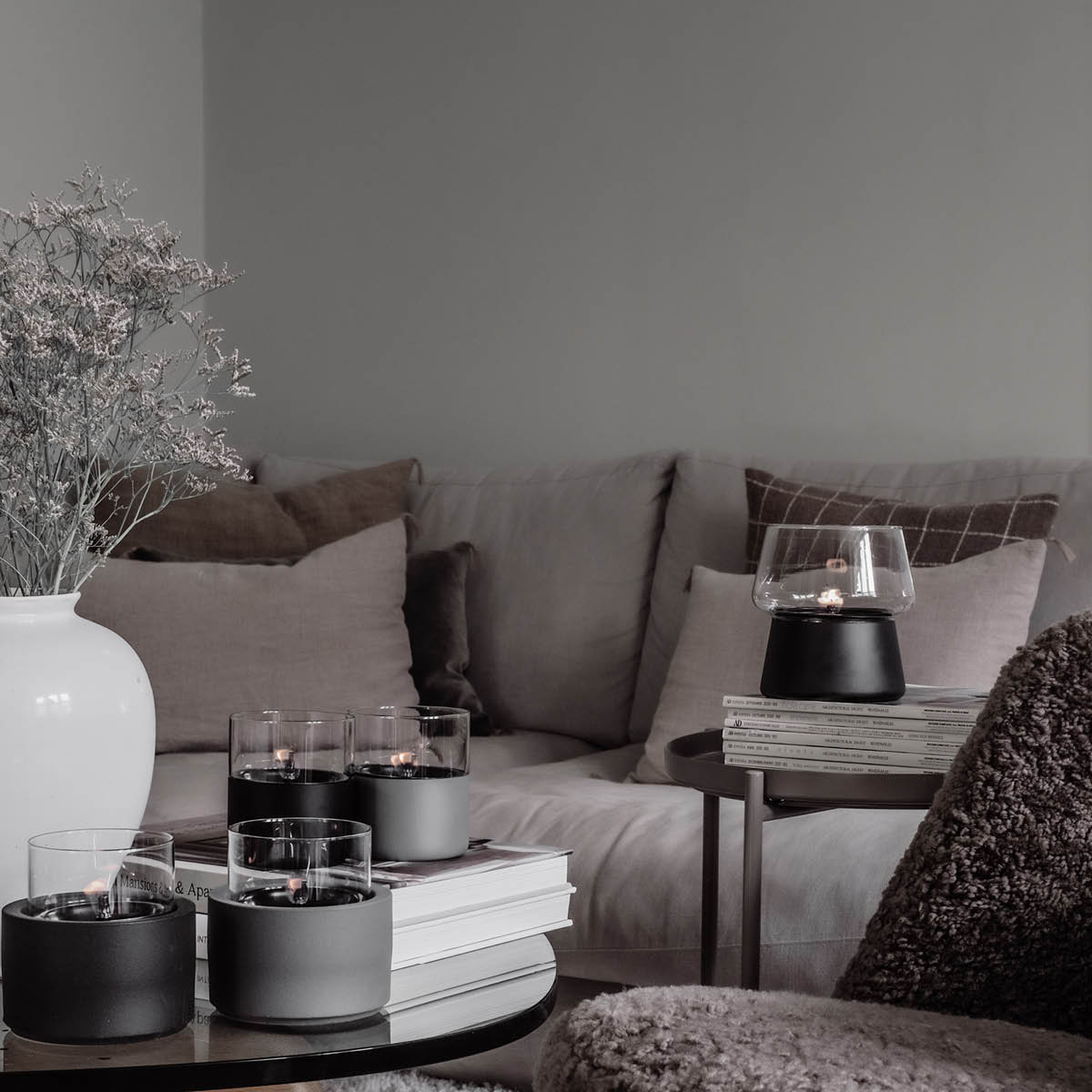 Tenderflame Amaryllis Sisustustuli 14 cm Musta