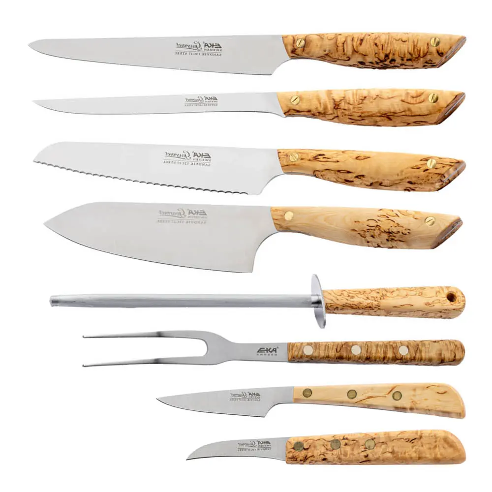Gourmet knivsett 8 deler tre
