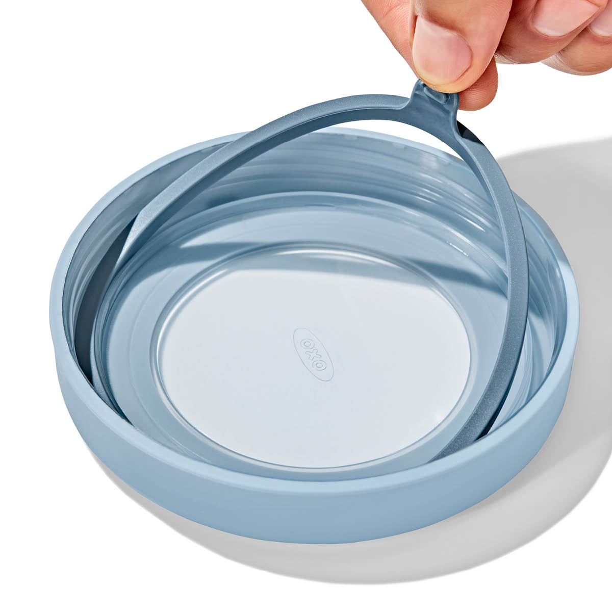 Oxo Twist & Stack oppbevaringsboks 59,2 cl 2 stk klar/blå