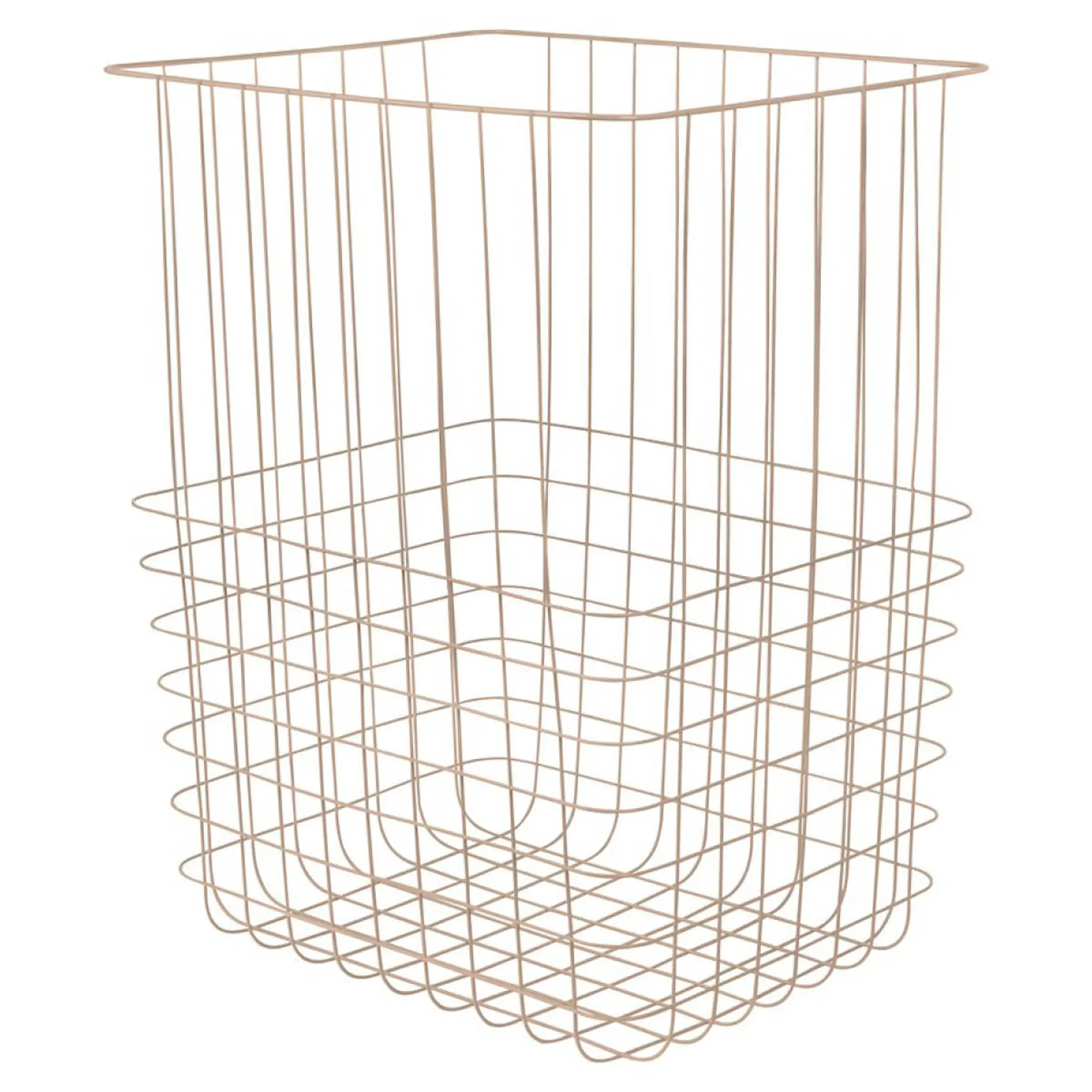 Mette Ditmer STORE-IT metallkorg med canvaspåse 40x32x50 cm sand