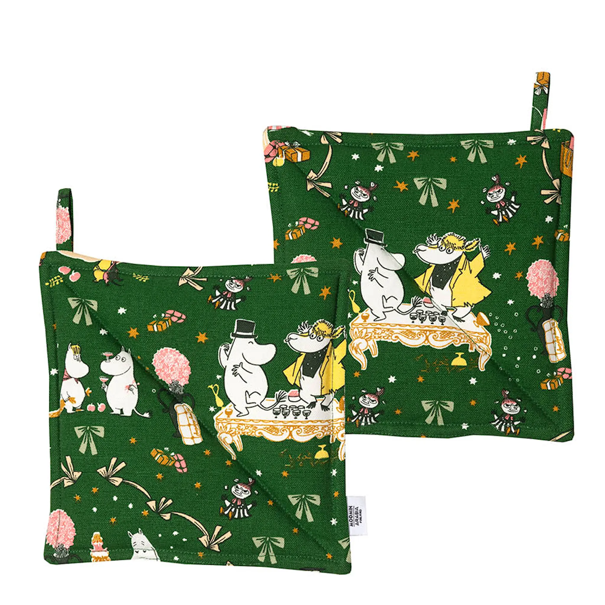 Moomin Arabia Mumin grytlapp 22x22 cm 2-pack Kärleksgåva