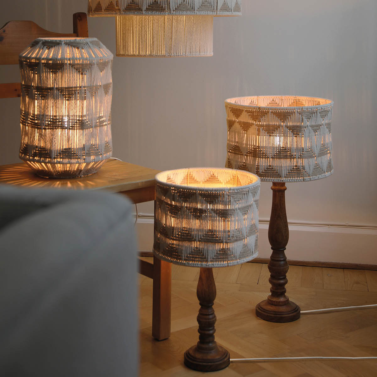 Markslöjd Ano bordslampa 45 cm beige/brun