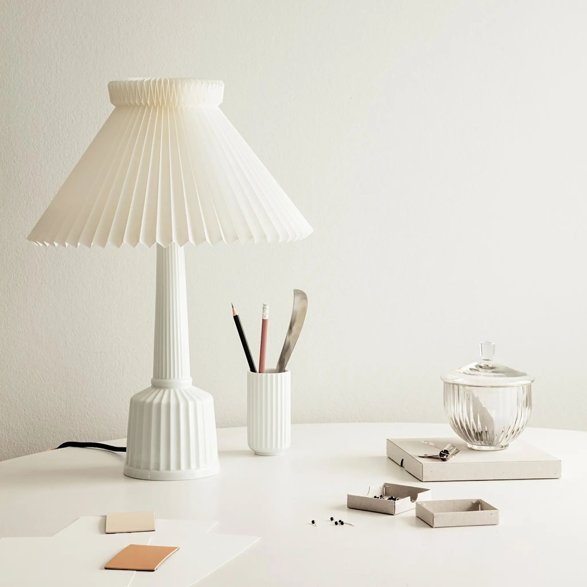 Lyngby Porcelæn Esben Klint Lampa Eu Kontakt 67 cm Vit