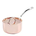 Copper Induction kastrull med lock 1,5 L