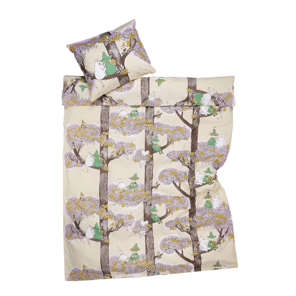 Muumi Pussilakanasetti 150x210 cm Sydänystävät