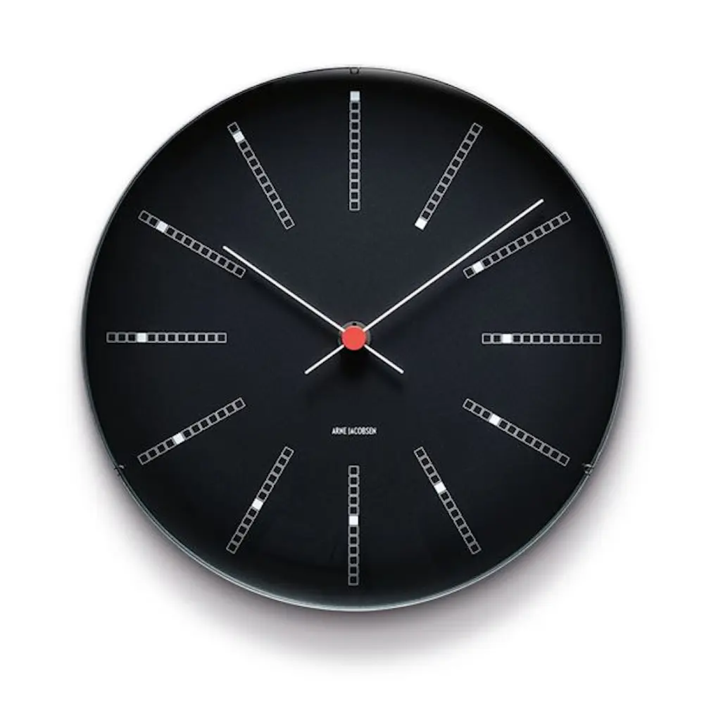 Bankers Seinäkello 21 cm Musta