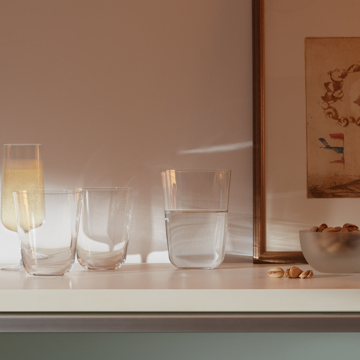 LSA International Arc vattenglas 38 cl 4-pack klar