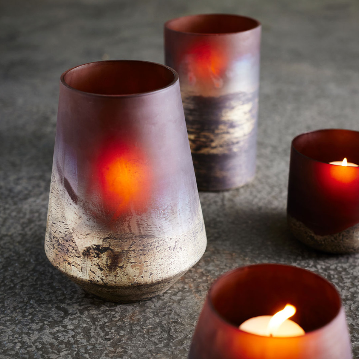 Muubs Lana vas 25 cm brun/guld