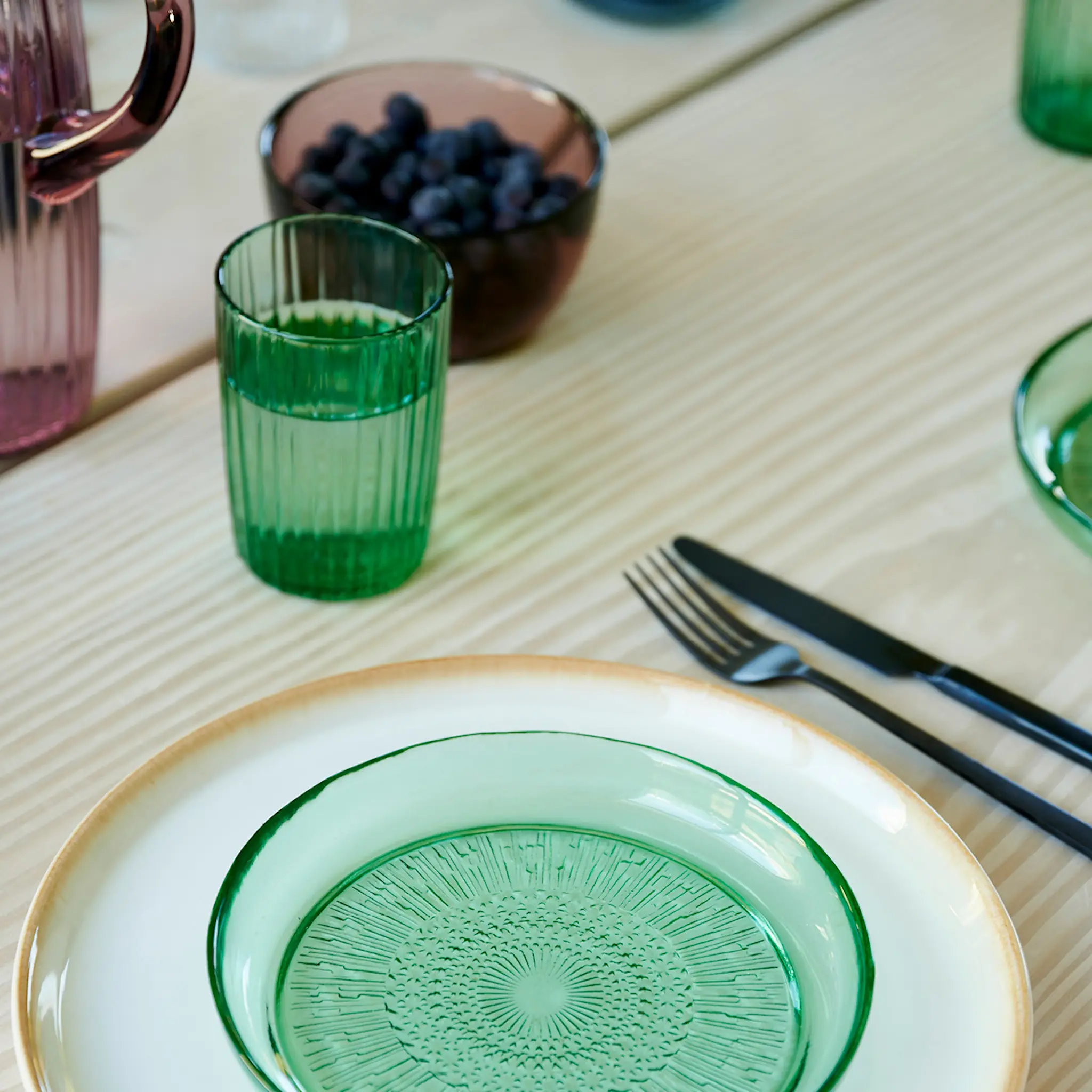 Bitz Kusintha vattenglas 28 cl 4-pack grön