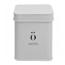 Emalj kaffeburk 11,5x11,5x14 cm vit