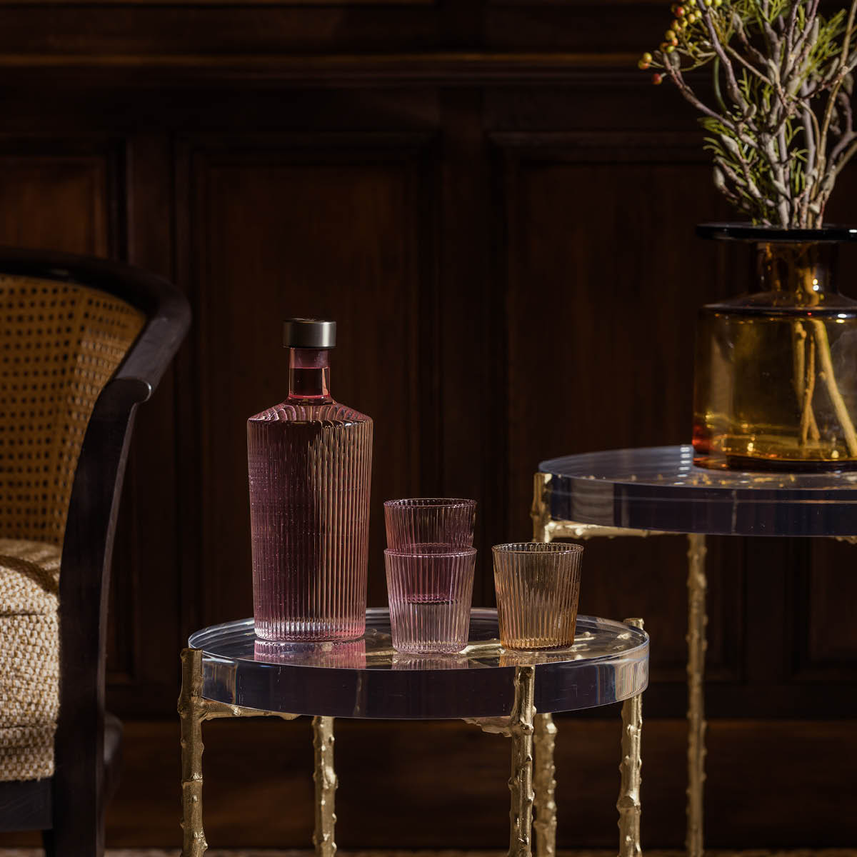 Paveau Ribbed Elegance gåvoset Broome 3 delar burgundy