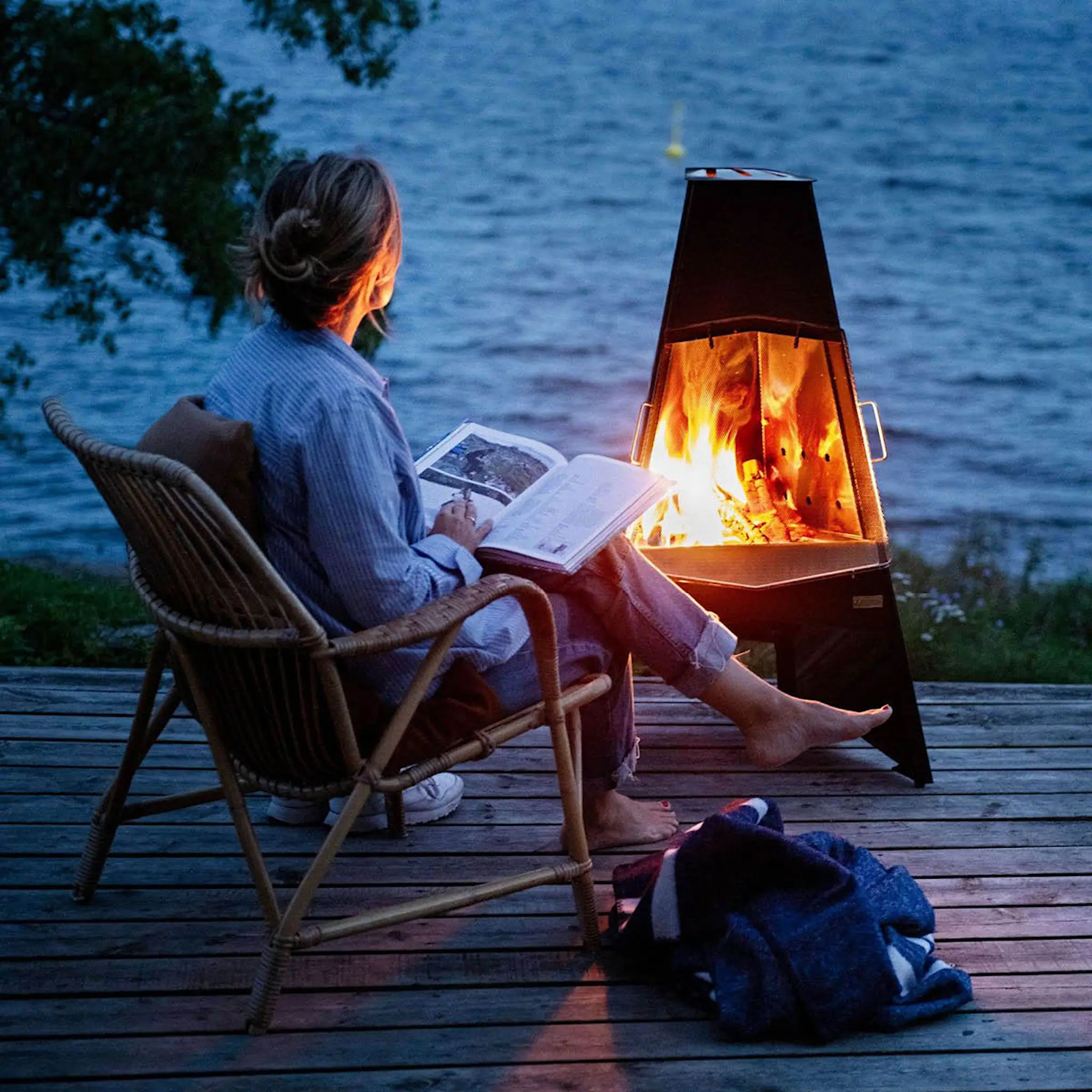 Espegard Puukamiina 100 cm Musta