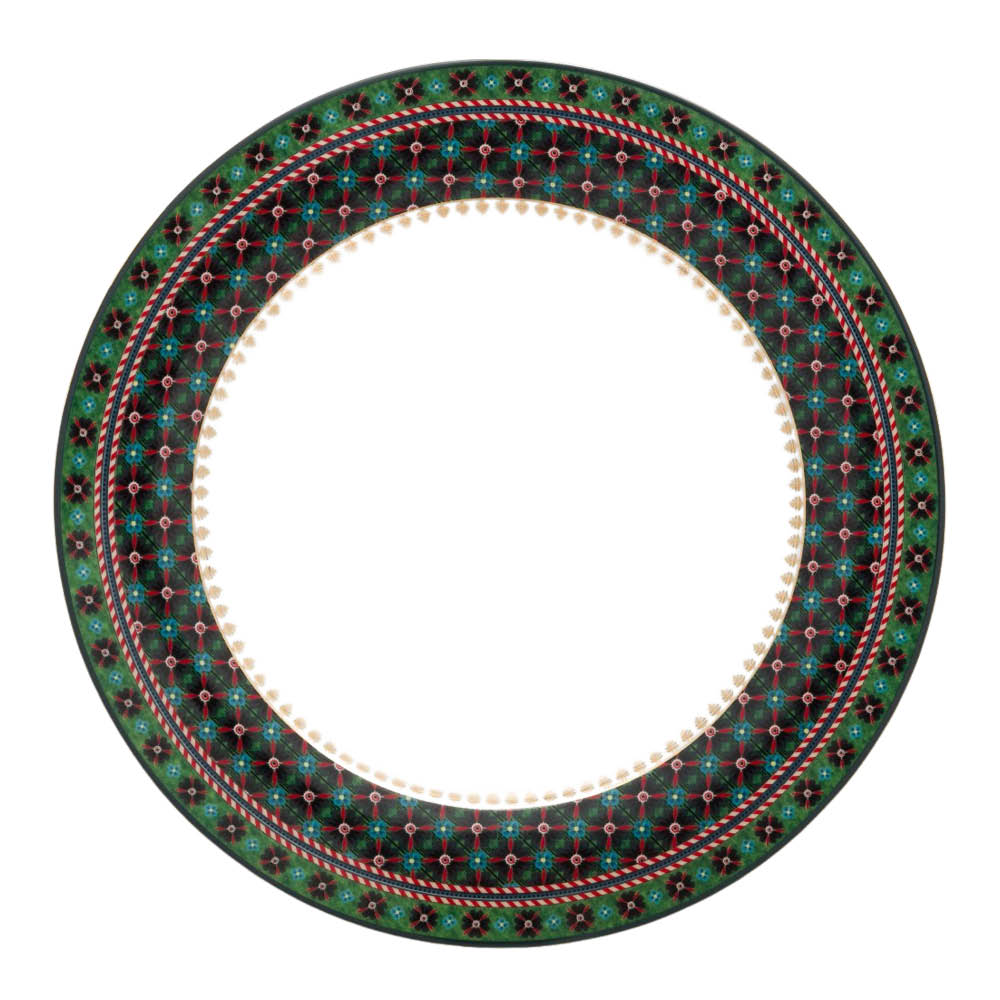 Pip Studio Berry Blues Clover Lautanen 26,5 cm Vihreä