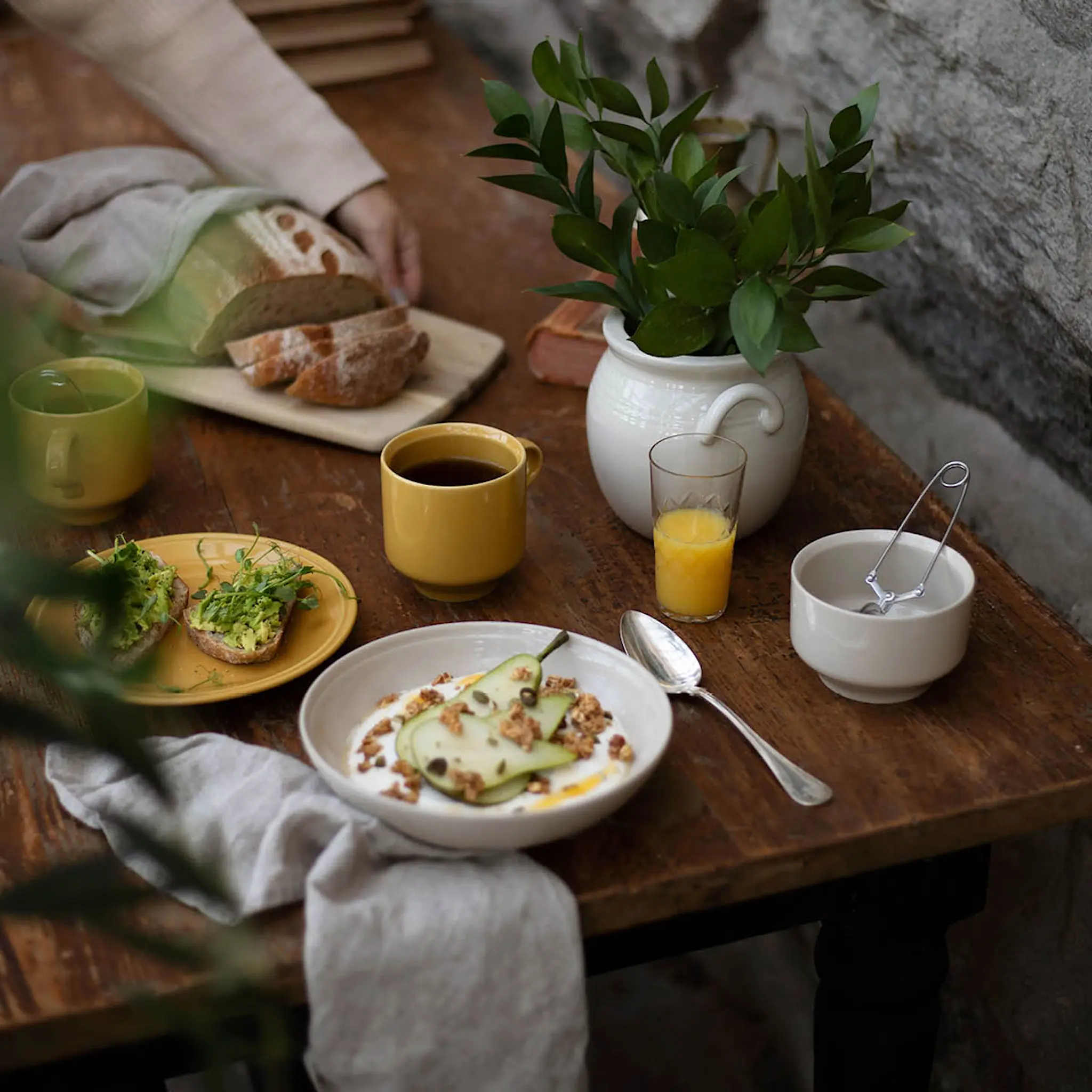 Rörstrand Höganäs Keramik Daga Muki 33 cl Okra