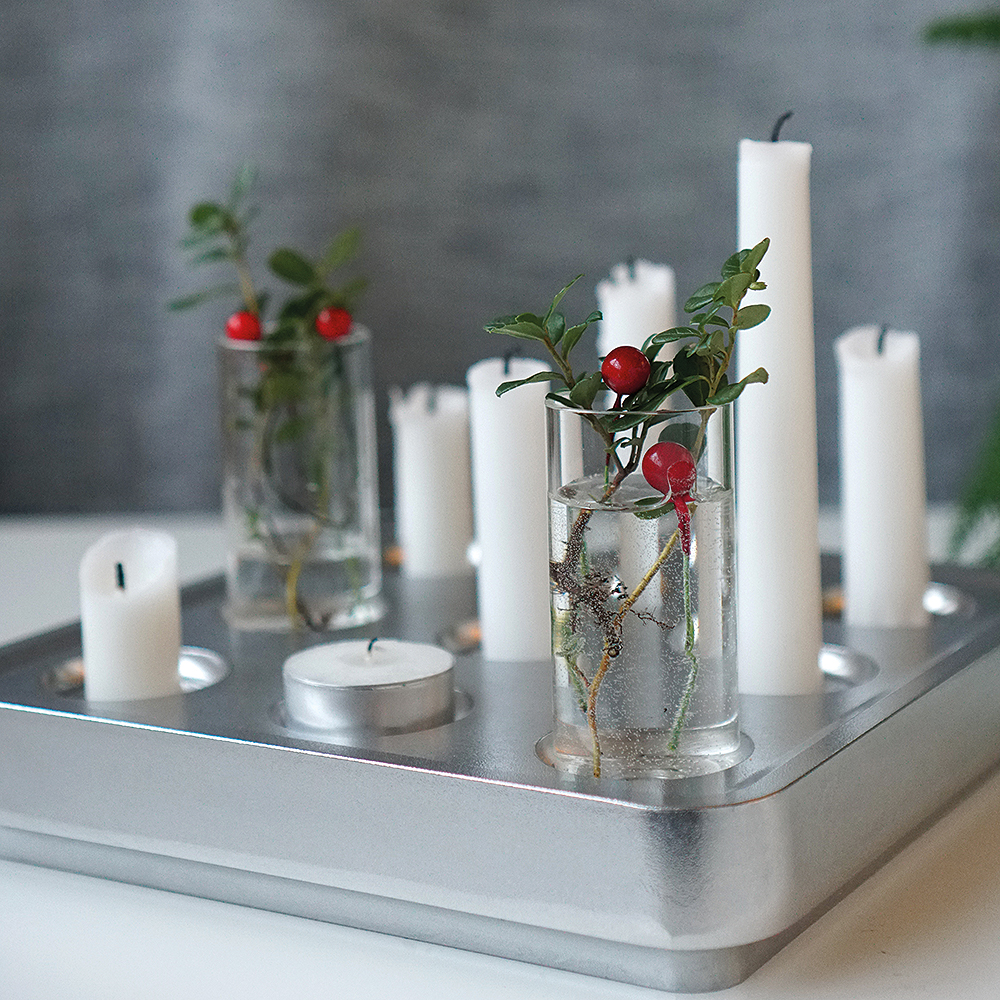 Born in Sweden Stumpastaken Small Kynttilänjalka Kiillotettu alumiini