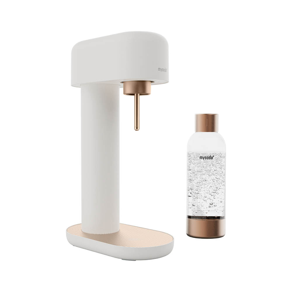 MySoda Ruby 2 kolsyremaskin utan cylinder vit/koppar