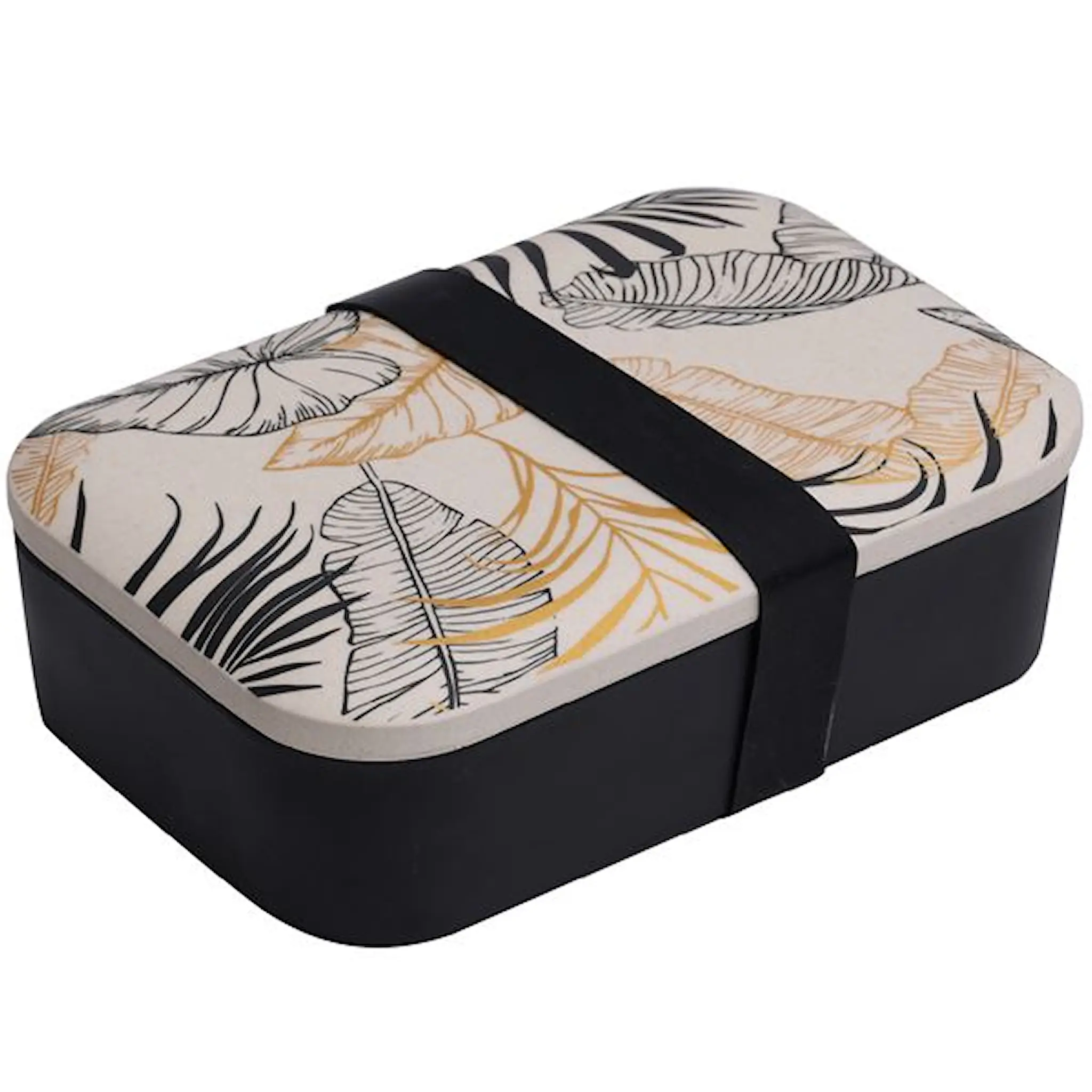 Modern House Outdoor Matlåda 0,7L Svart/Beige/Guld