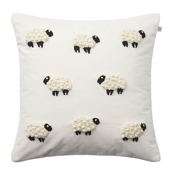 Sheep kuddfodral sammet 50x50 cm Ivory