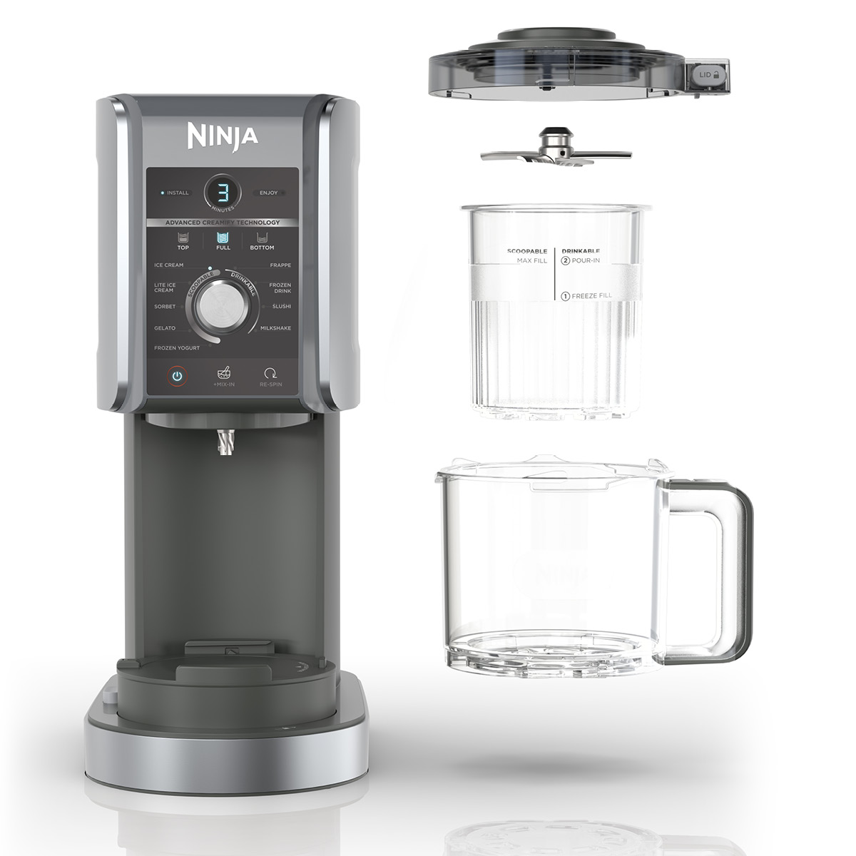 Ninja Creami deluxe glassmaskin 10-in-1 2,1 L 800W