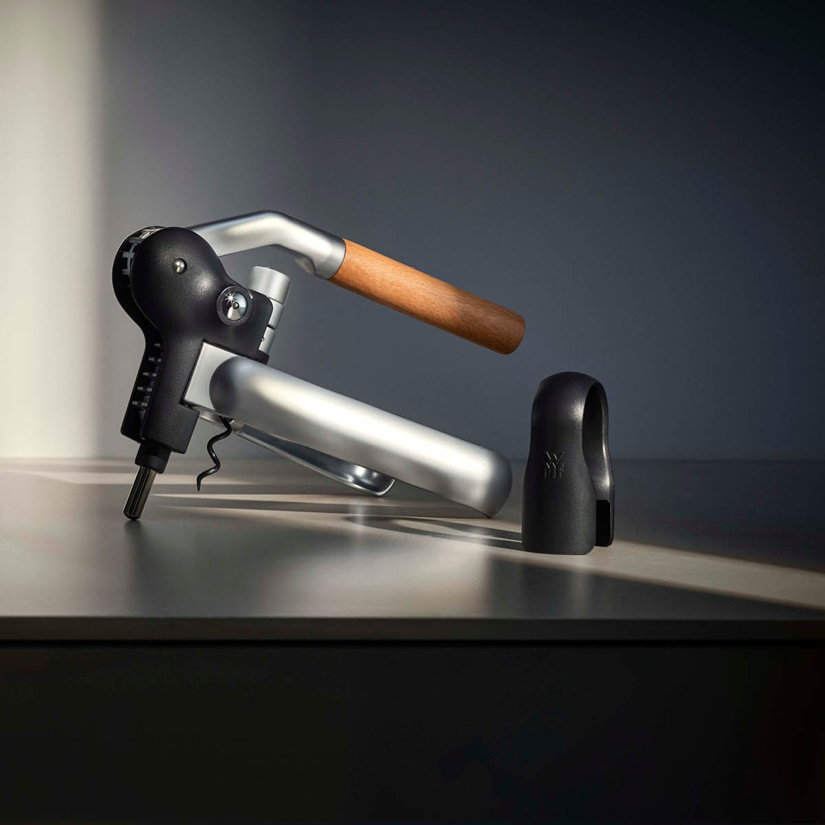 WMF Baric Lever korketrekker med foliekutter krom