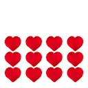 Muffinsformar 12-pack hjärta