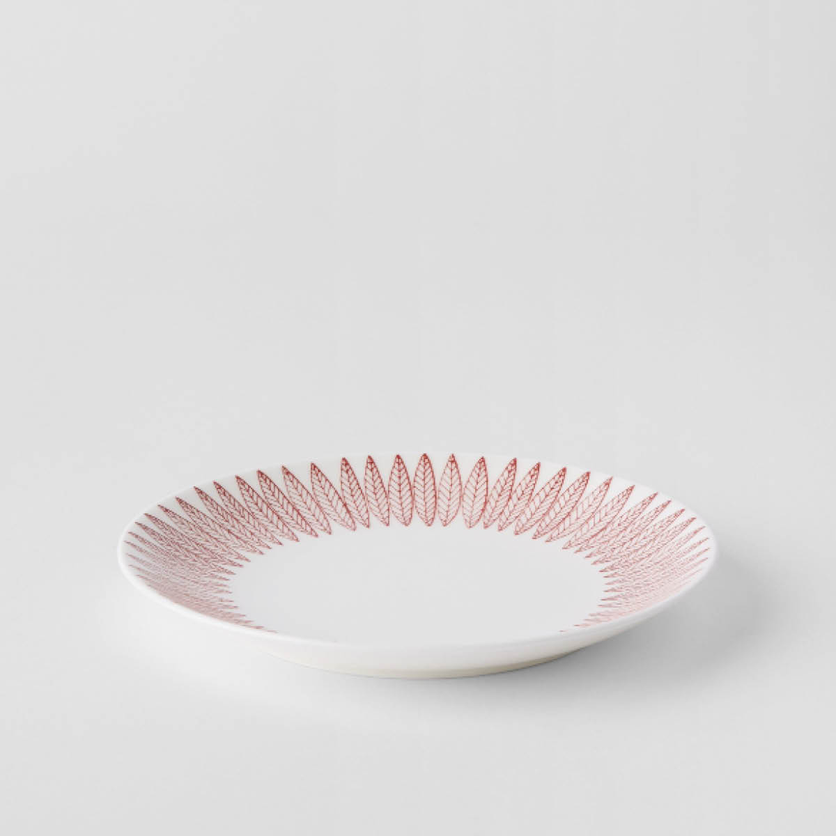 Gustafsberg Salix Rød tallerken 18 cm uten brem