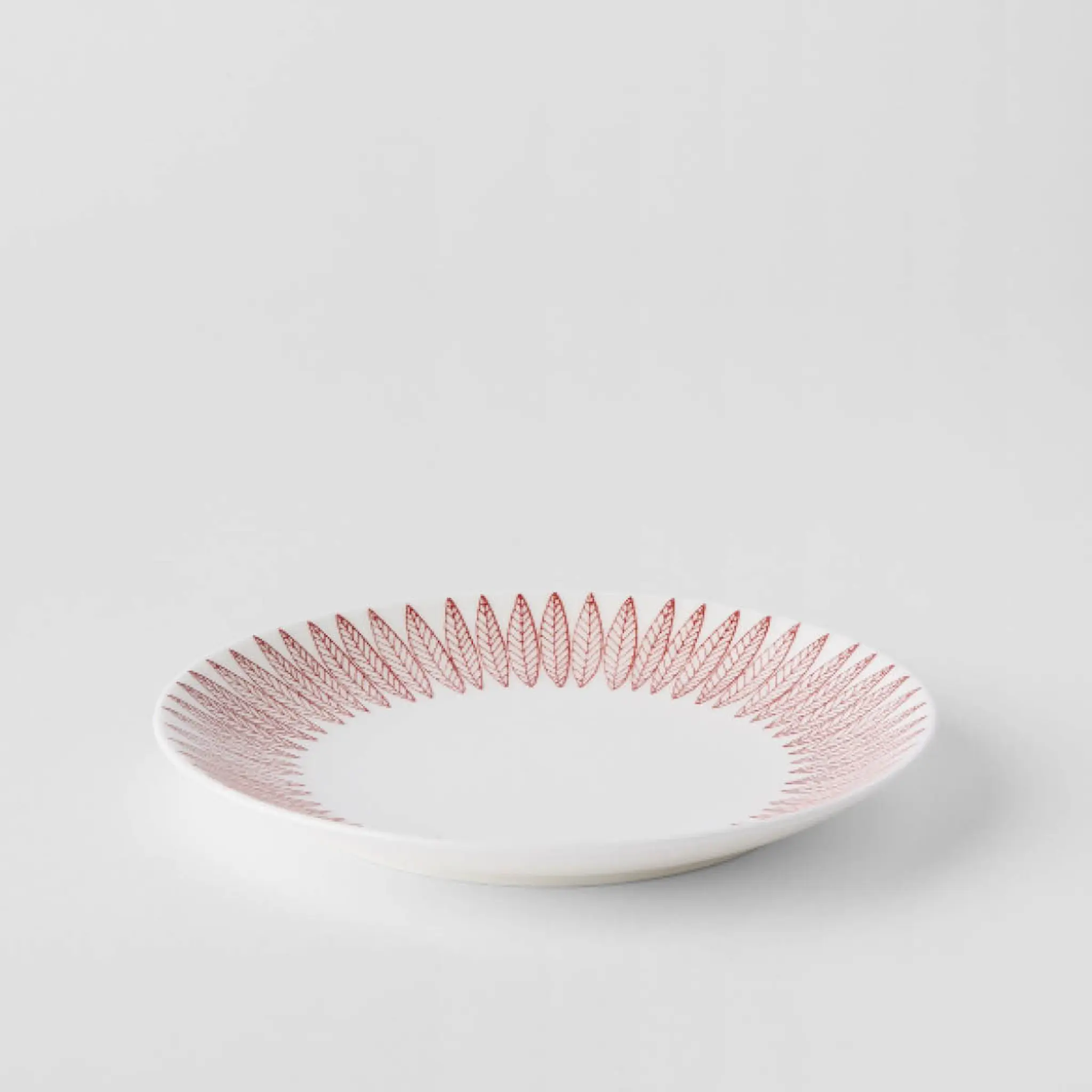Gustafsberg Salix Rød tallerken 18 cm uten brem