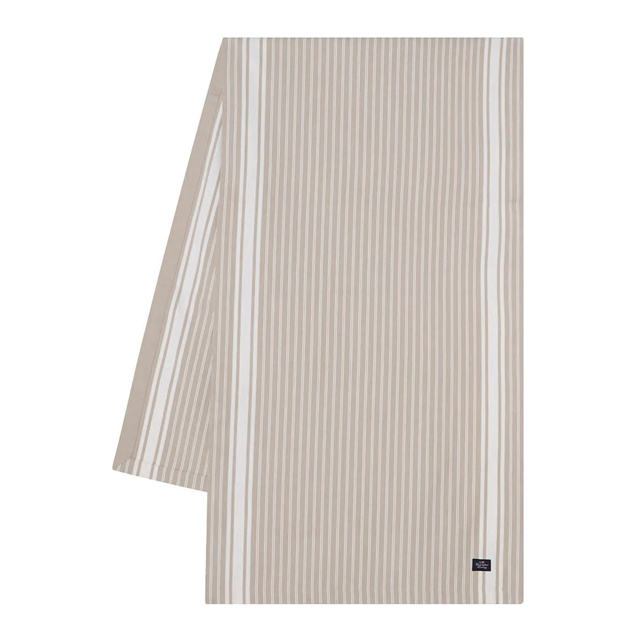 Lexington Icons randig löpare oxford 50x150 cm beige/vit