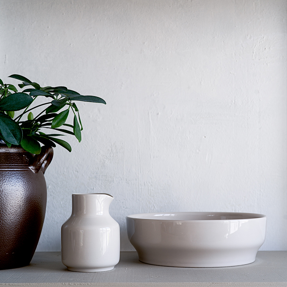 Rörstrand Höganäs Keramik Daga Kanna 60 cl Sand