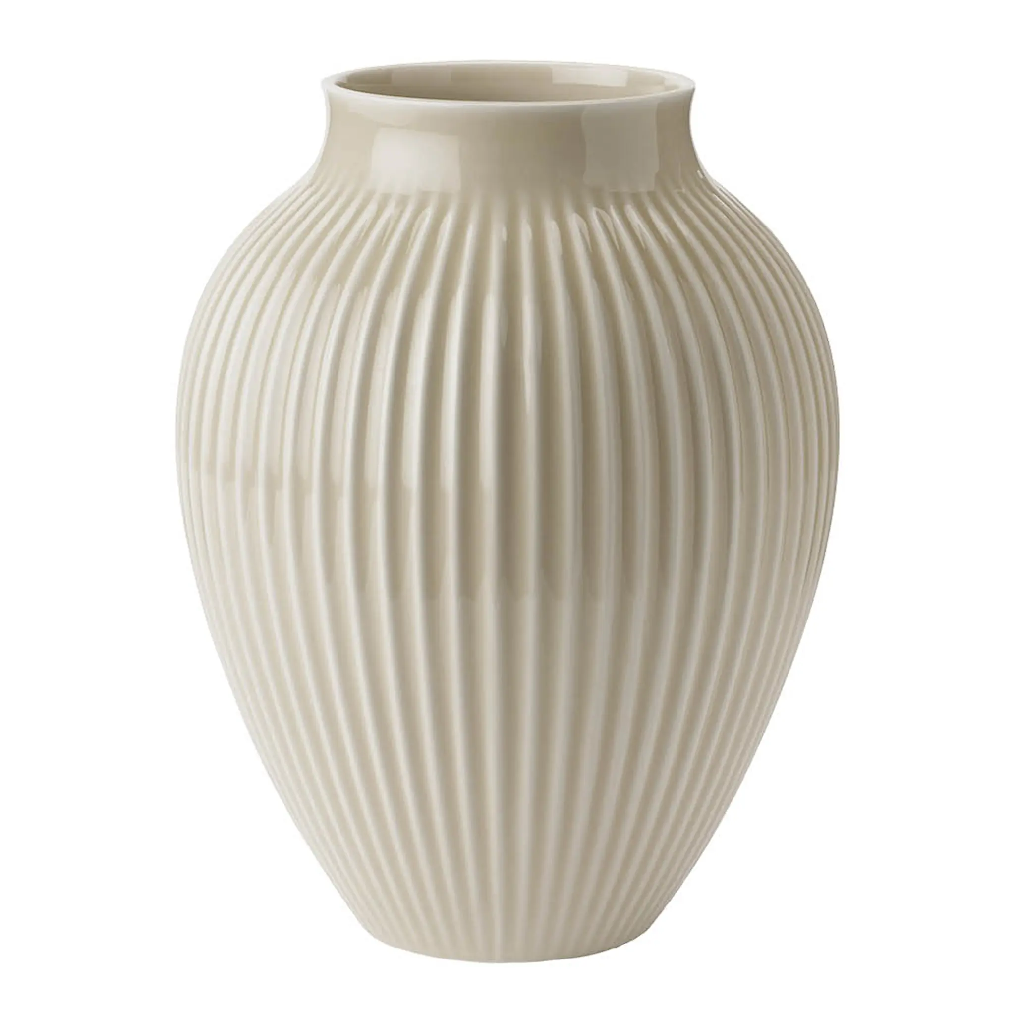 Knabstrup Keramik Ripple Vas 27 cm Sand