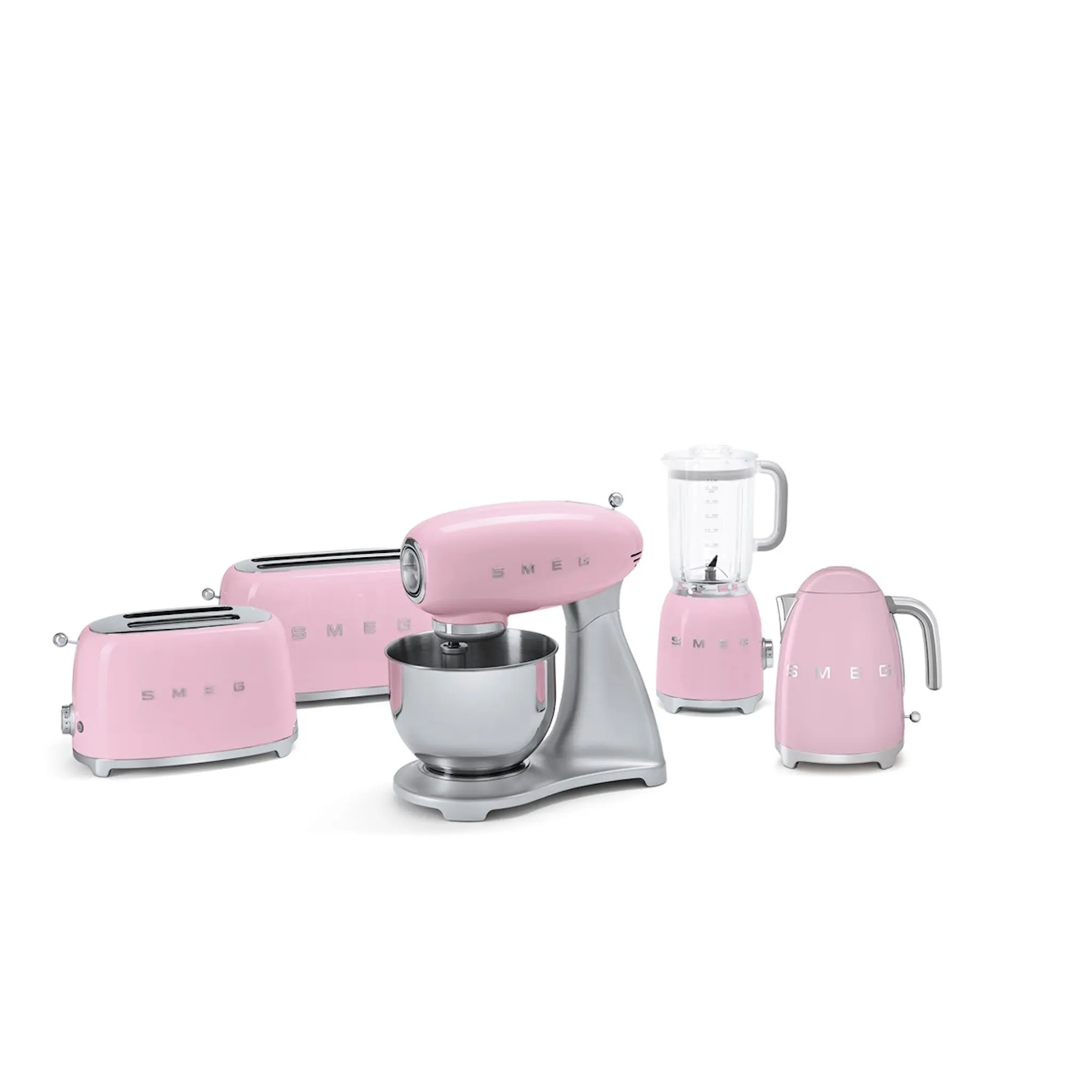 Smeg Smeg Brödrost 4 skivor TSF02 Rosa